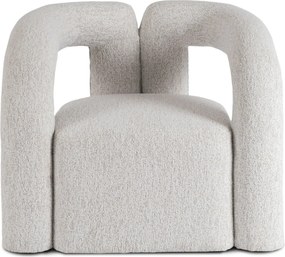 Szary designerski fotel do salonu w stylu nowoczesnym C2-B78