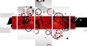 Obraz abstrakcji (125x70 cm)