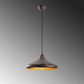 Lampa wisząca Barek - 11546, czarna/miedziana