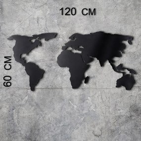 Mapa ścienna 120x60 cm Silhouette – Bystag