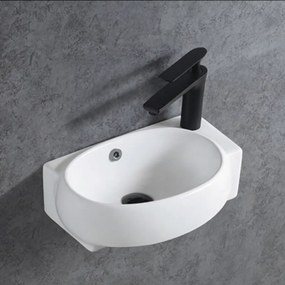 Ceramiczna umywalka ścienna KW198 do WC dla gości