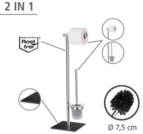 Stojak na papier toaletowy i szczotkę do WC, LIMA - 2 w 1, WENKO