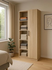 Wysoki regał na ubrania dąb sonoma R1-A60