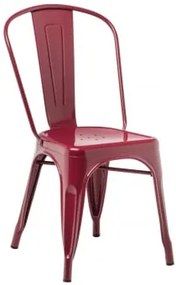 Zestaw 4 Krzeseł Do Jadalni Lix, Które Można Sztaplować Ruby Red - Sklum