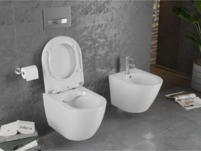 Mexen Lena miska wc z deską wolnoopadającą twarda, biała połysk - 30298000