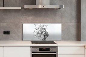 Panel szklany do Kuchni Umysł pełen Muzyki