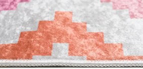 Szary dywan w kolorowy wzór do pokoju młodzieżowego C0-T48