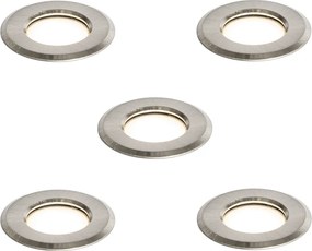 Zestaw 5 nowoczesnych reflektorów gruntowych aluminiowych z LED IP67 - Linsey