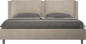 Łóżko bez stelaża tapicerowane 180x210 microfibra Piaskowy Antea