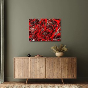 Obraz na szkle - Ekspresyjna abstrakcja (70x50 cm)