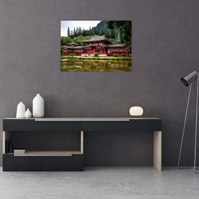 Obraz na szkle - klasztor buddyjski (70x50 cm)