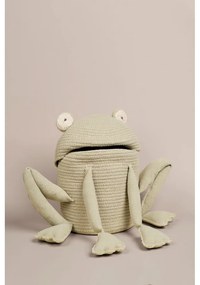 Jasnozielony tekstylny dziecięcy kosz na zabawki ø 23x35 cm Fred the Frog – Lorena Canals