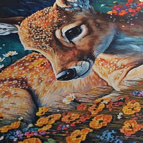 Obraz - Malowany jeleń (70x50 cm)