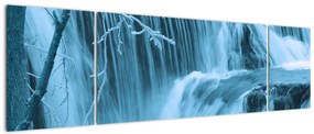 Obraz - lodowe wodospady (170x50 cm)