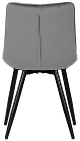 Zestaw krzeseł do jadalni CT-384 GREY4, 4 szt.