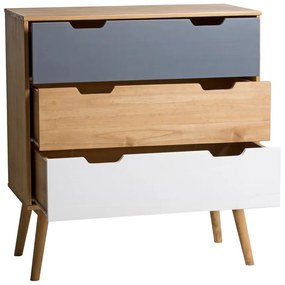 Komoda z litego drewna sosnowego Marckeric Cusco, szer. 80 cm