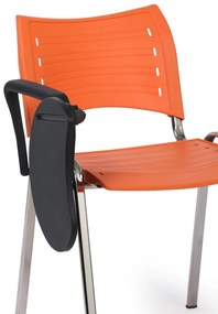 Plastikowy stolik zaokrąglony z podłokietnikiem do krzeseł konferencyjnych SMART, ISO, VIVA, SMILE