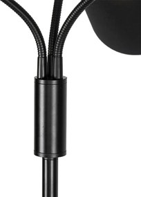 Nowoczesna lampa podłogowa czarna 3-światłowa - Carmen