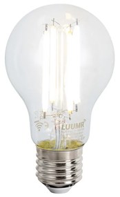 Inteligentna lampa podłogowa czarna z WiFi A60 przydymione szkło - Bliss