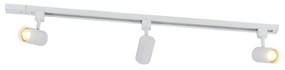 Sistema de iluminação de trilho inteligente branco 1-fase 3 luzes incluindo Wifi GU10 - Iconic Jeana