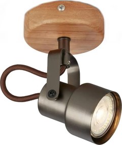 Brilo - Oprawa punktowa LED TAHUN 1xGU10/5W/230V 3000K brązowa