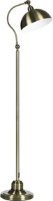 HOMCOM Lampa podłogowa vintage mosiądz regulowany kąt 42x255x152cm elegancka do salonu | Aosom PL