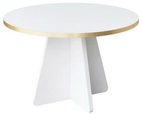 Stolik konferencyjny Mushroom Gold and White