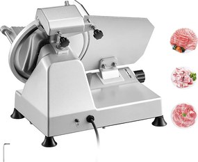 Krojąca Maszyna do Mięsa SucceBuy 25CM, Krojenie-Mięsa Elektryczne 180 W do Mięsa, Chleba i Sera