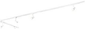 Nowoczesny system szynowy z 5 reflektorami jednofazowymi biały - Jeany