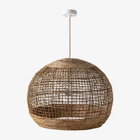 Lampa Sufitowa Udane Naturalny - Biała & Ø70 Cm Udane - Sklum