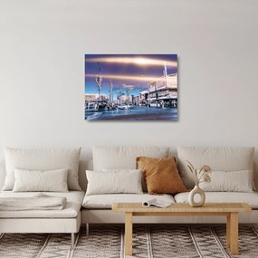 Obraz na szkle - ulica w Las Vegas (70x50 cm)