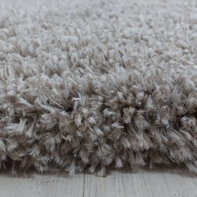 Jasnobrązowy okrągły dywan ø 160 cm Fluffy – Ayyildiz Carpets