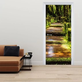 Fototapeta na drzwi - Schody w lesie deszczowym (95x205cm)