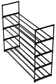 Szafka na buty GD-406 BK, metal, czarna