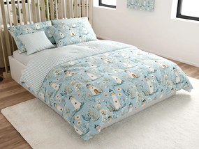 PrzytulneMieszkanie.pl PrzytulneMieszkanie.pl Bawełniana pościel LIGHTHOUSE POLY niebieska Rozmiar pościeli: 70 x 90 cm | 140 x 220 cm