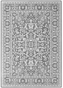 Dywan zewnętrzny dwustronny Duet czarno-kremowy 160 cm x 230 cm