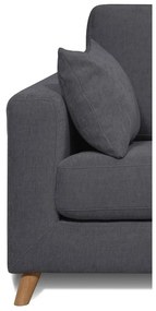 Ciemnoszara sofa 157 cm Faria – Scandic