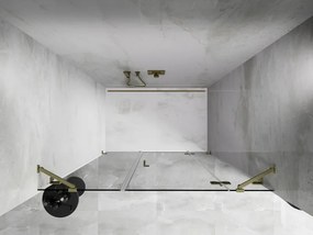 Mexen Lunar drzwi prysznicowe uchylne prawe 140 cm, transparent, złote szczotkowane - 834S-140-050-55-00-P