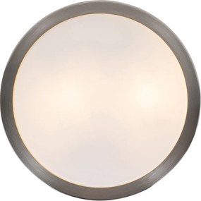 Nowoczesna lampa sufitowa zewnętrzna stalowa 28 cm IP44 - Flavi