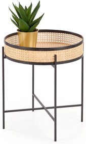 Rattanowy stolik kawowy LANIPA 50x55 cm
