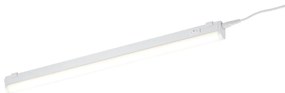 Biały kinkiet LED (dł. 51 cm) Ramon – Trio
