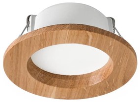 LED oprawa sufitowa WOODY SPOT LED/5,5W/230V 4000K dąb Ø10 cm