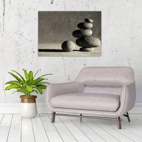 Obraz - Szare kamienie (70x50 cm)