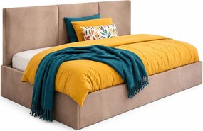 Beżowe łóżko sofa z funkcją spania K6-N43