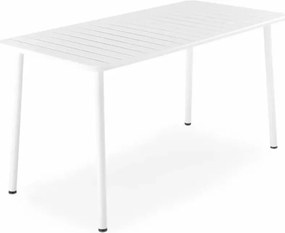 Stół ogrodowo-kawiarniany Vital – elegancki, metalowy stół z prostokątnym blatem dostępny w dwóch rozmiarach