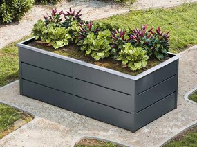 PRIMEYARD 75 x 175 x 78 cm Grządka podwyższona, stal, antracyt - (GFPV00956)
