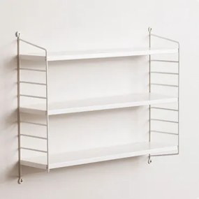 Modułowy Regał Ścienny Emine Biała - Sklum