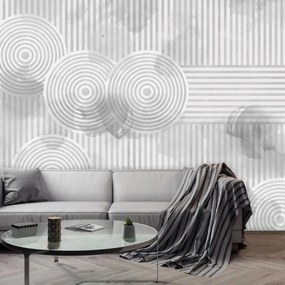 Fototapeta - Beton z kołami (196x136 cm)
