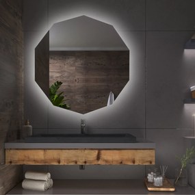 Geometryczne lustro łazienkowe LED G11