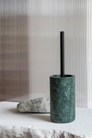 Ciemnozielona marmurowa szczotka do WC Marble – Mette Ditmer Denmark
